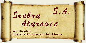Srebra Alurović vizit kartica